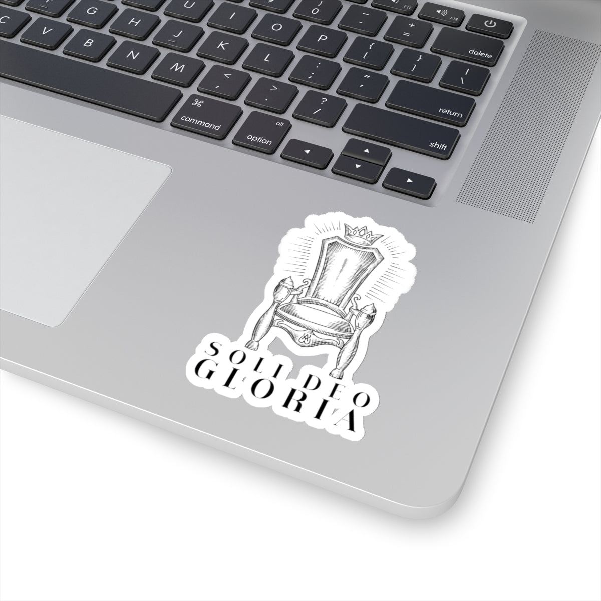 Soli Deo Gloria, Glory to God Alone - Romans 11:33 - Kiss-Cut Sticker