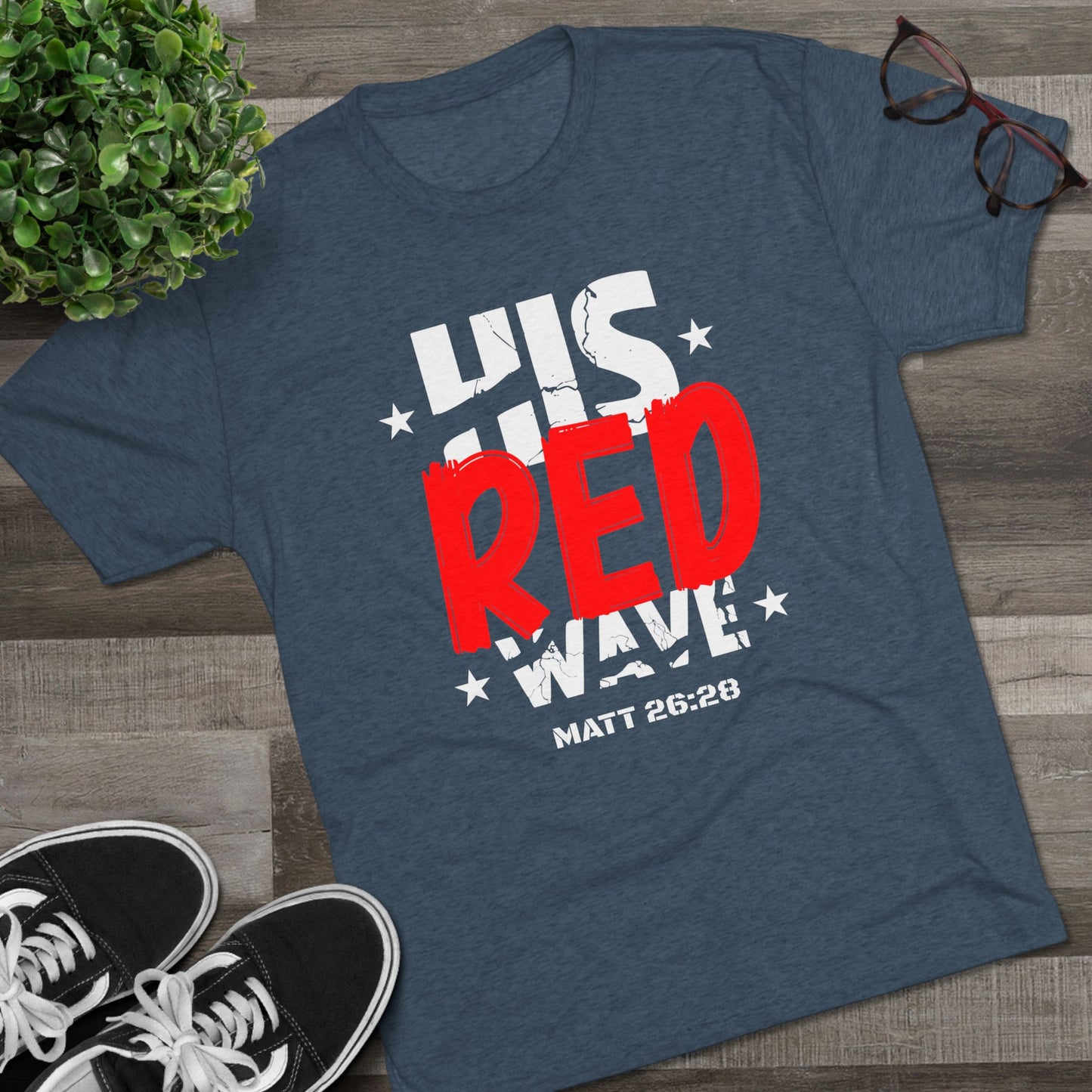 His Red Wave - Matt 26:28 (Men's)