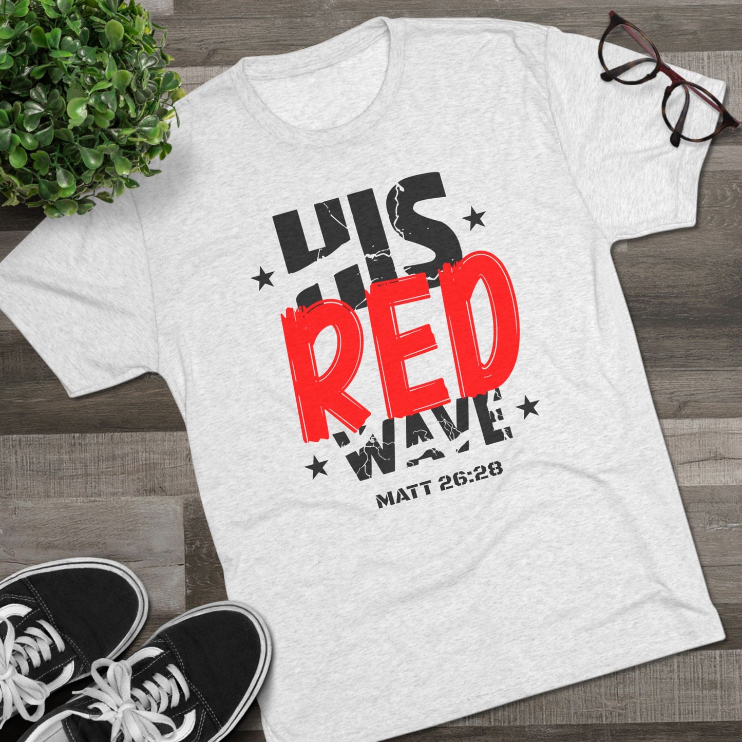 His Red Wave - Matt 26:28 (Men's)