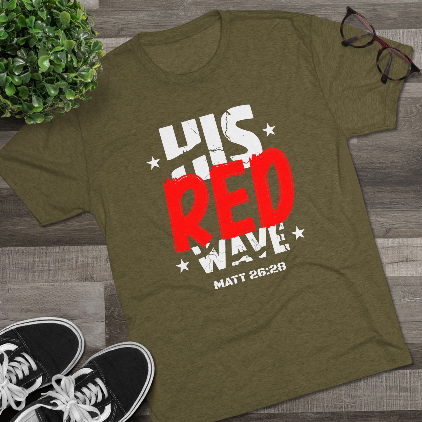 His Red Wave - Matt 26:28 (Men's)