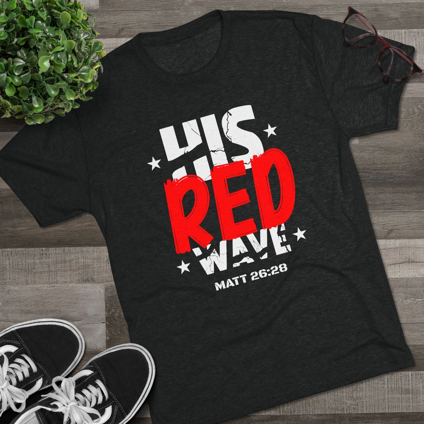 His Red Wave - Matt 26:28 (Men's)