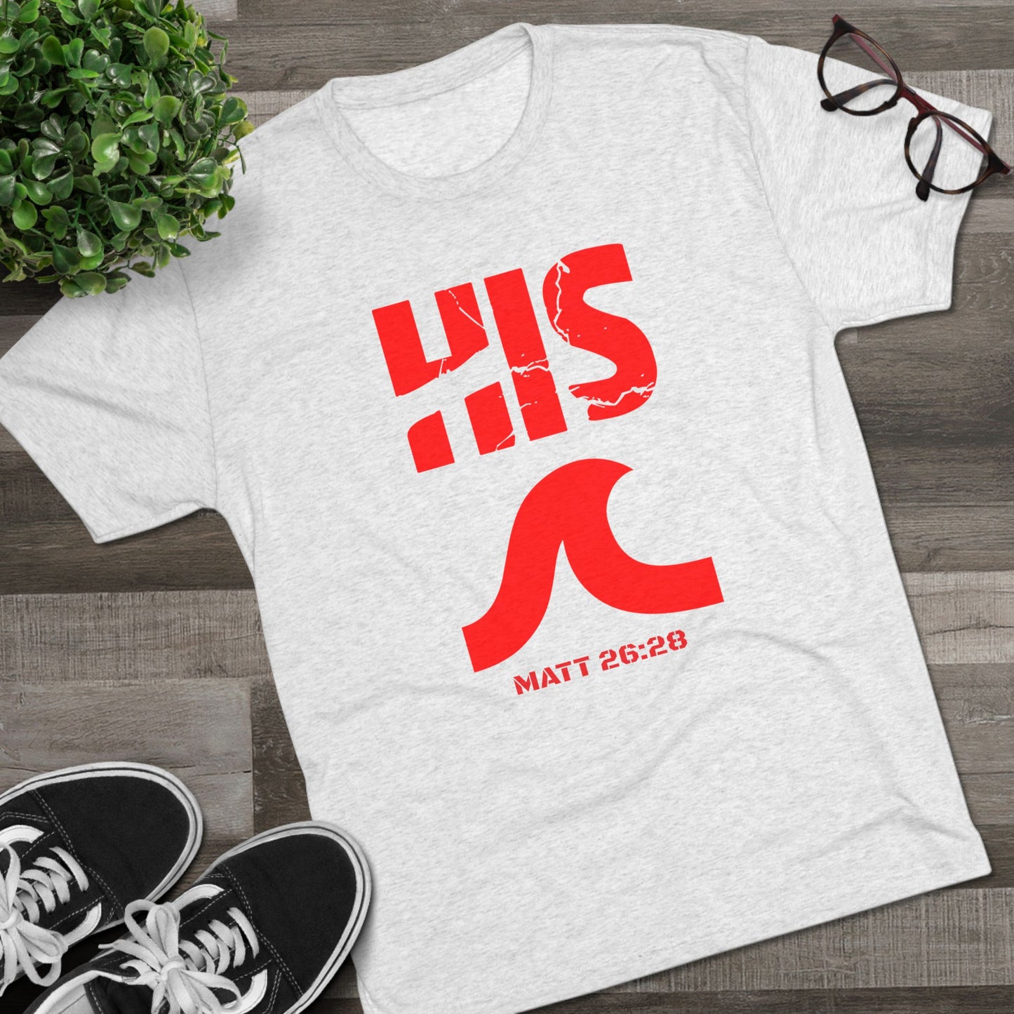 His Red Wave - Matt 26:28 (Men's)