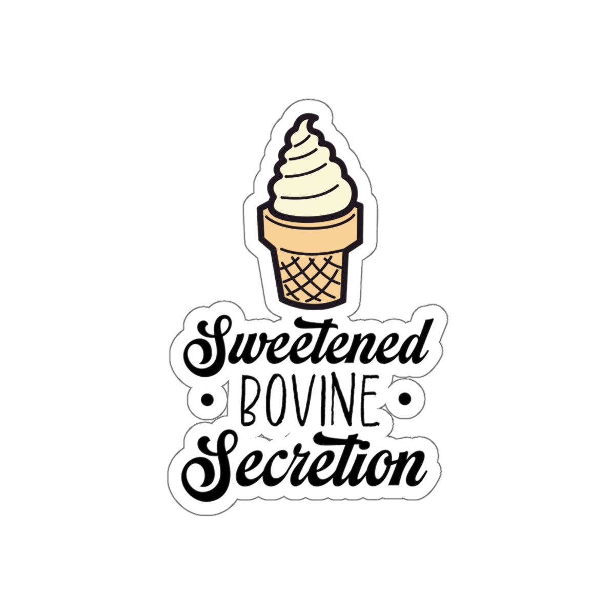 Sweetened Bovine Secretion - Kiss-Cut Sticker