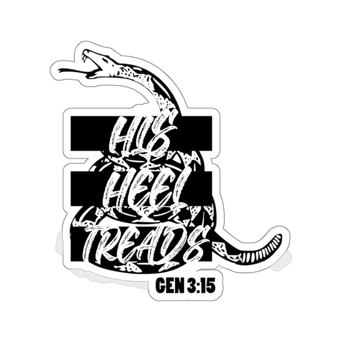 His Heel Treads - Kiss-Cut Sticker