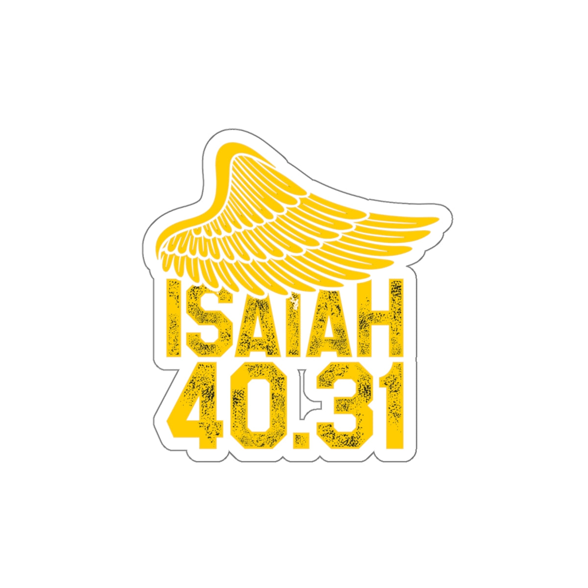 Soar on Wings - Isaiah 40:31 - Kiss-Cut Sticker