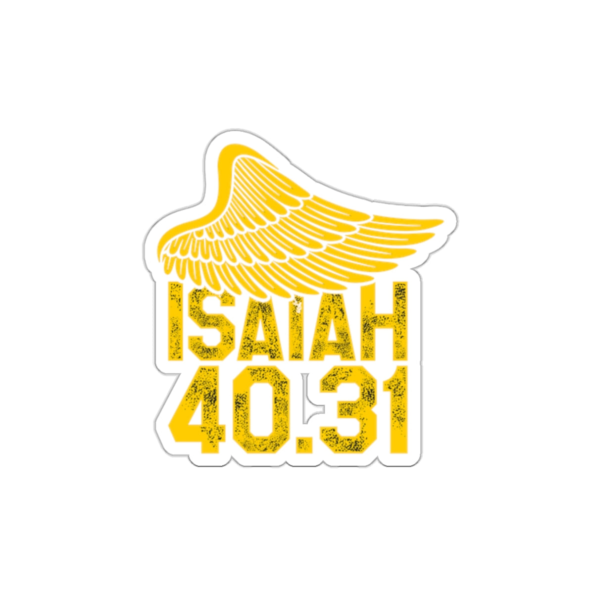 Soar on Wings - Isaiah 40:31 - Kiss-Cut Sticker