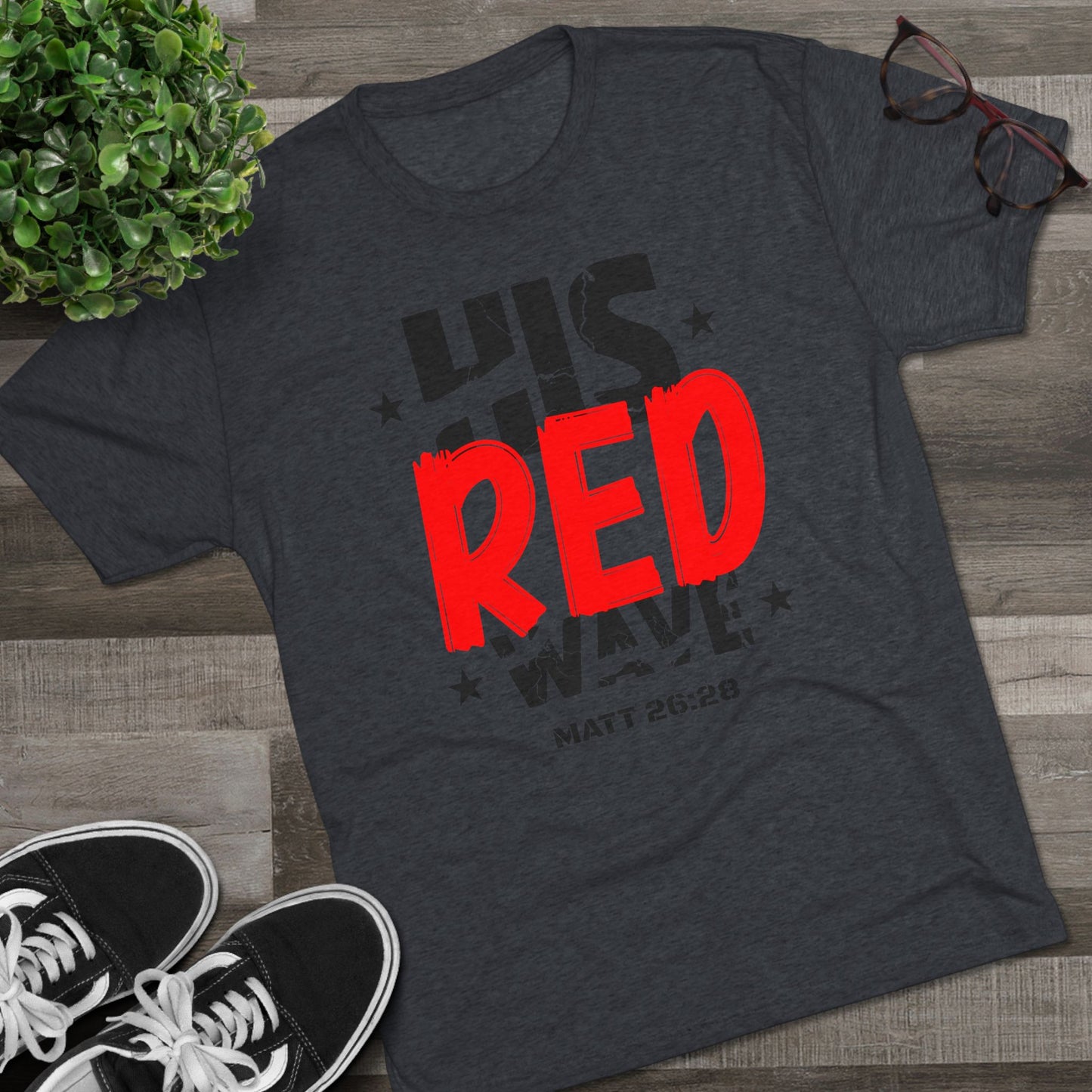 His Red Wave - Matt 26:28 (Men's)