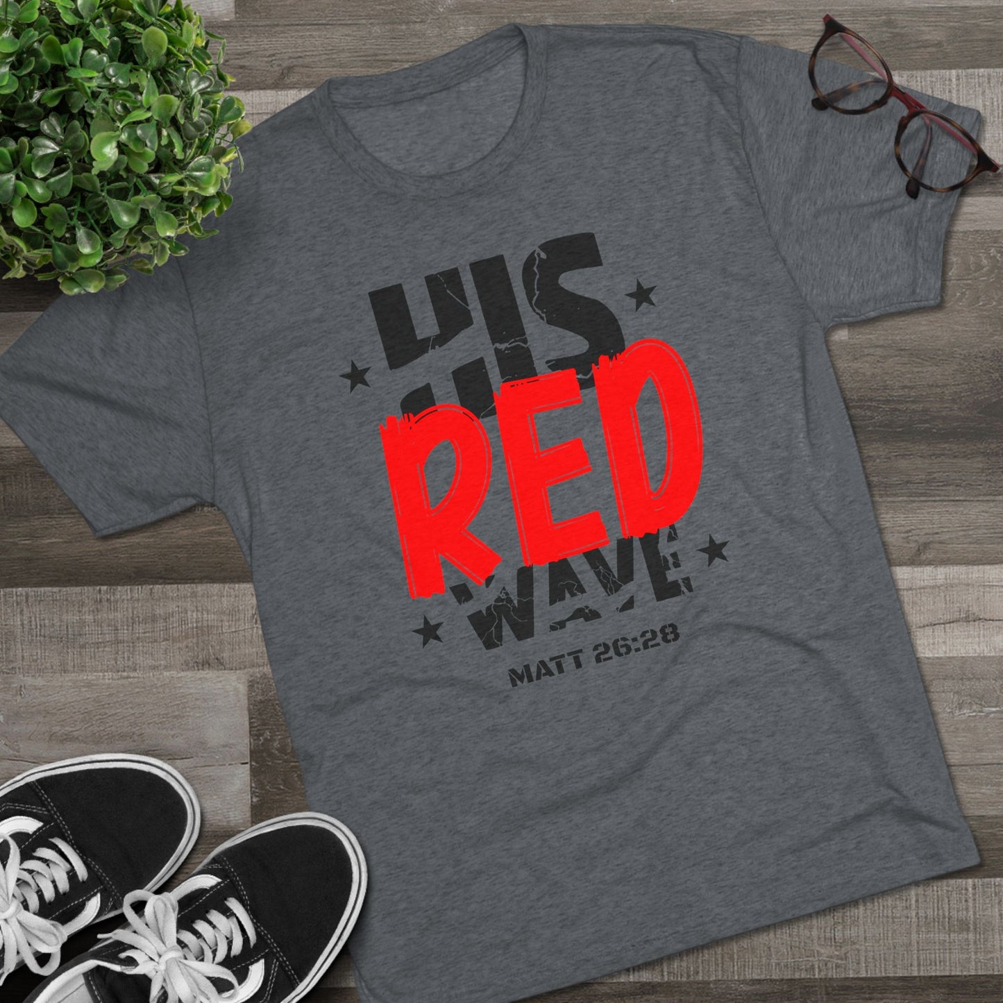 His Red Wave - Matt 26:28 (Men's)