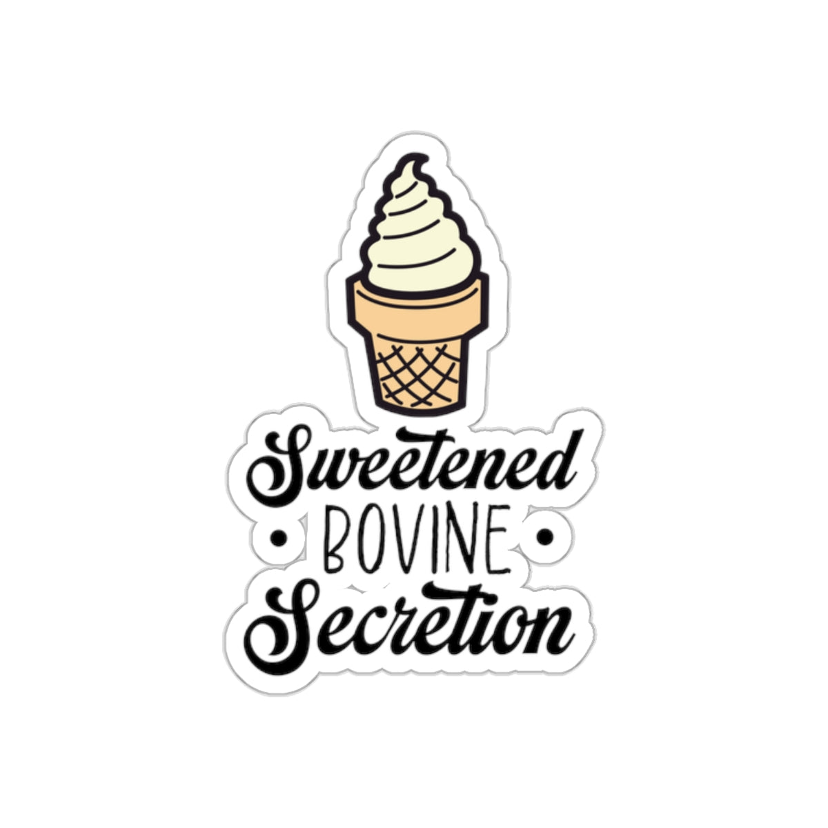 Sweetened Bovine Secretion - Kiss-Cut Sticker