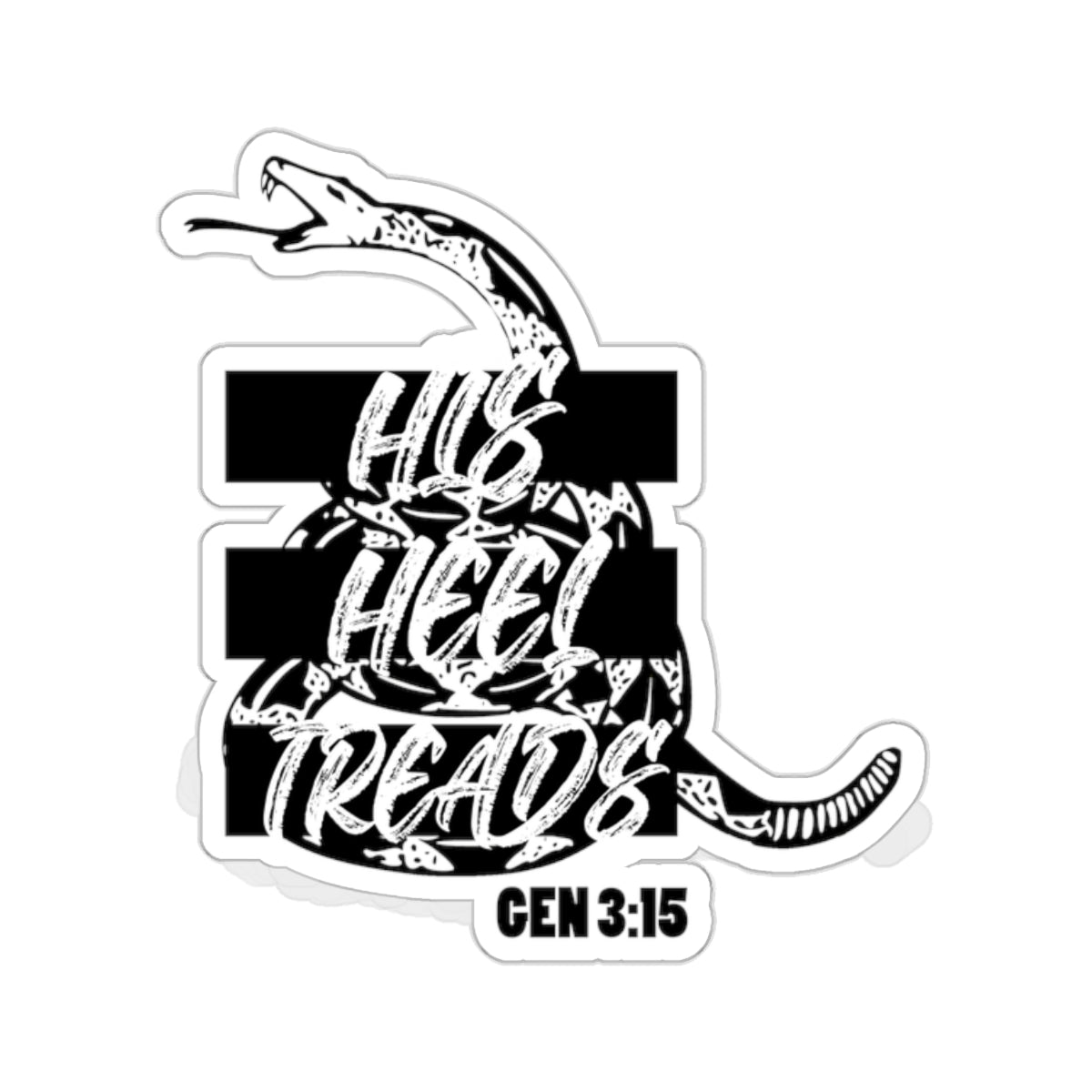 His Heel Treads - Kiss-Cut Sticker