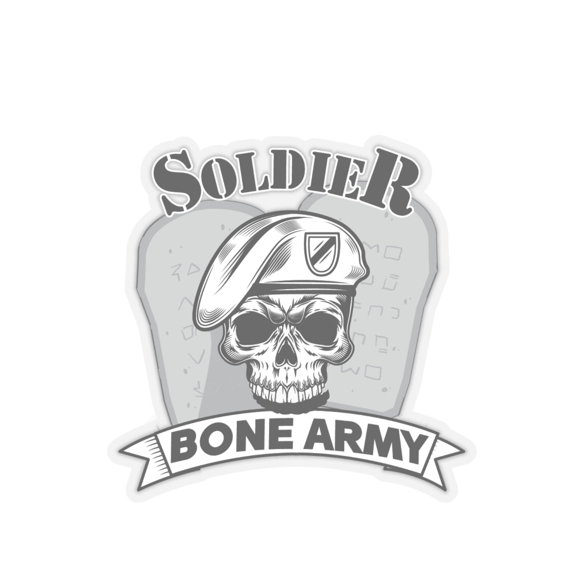 Bone Army Solider - Ezekiel 37:5 - Kiss-Cut Sticker