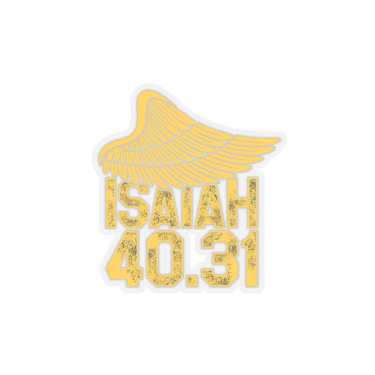 Soar on Wings - Isaiah 40:31 - Kiss-Cut Sticker