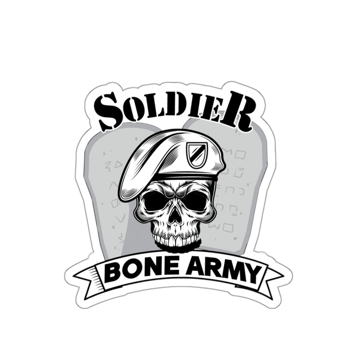 Bone Army Solider - Ezekiel 37:5 - Kiss-Cut Sticker