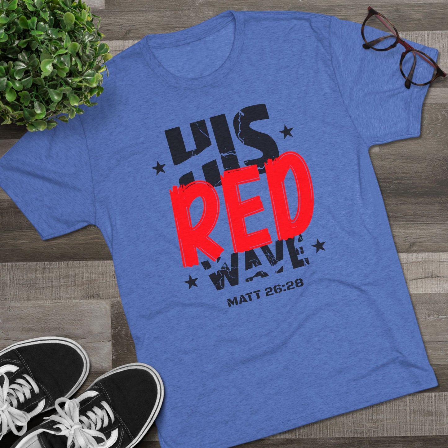 His Red Wave - Matt 26:28 (Men's)