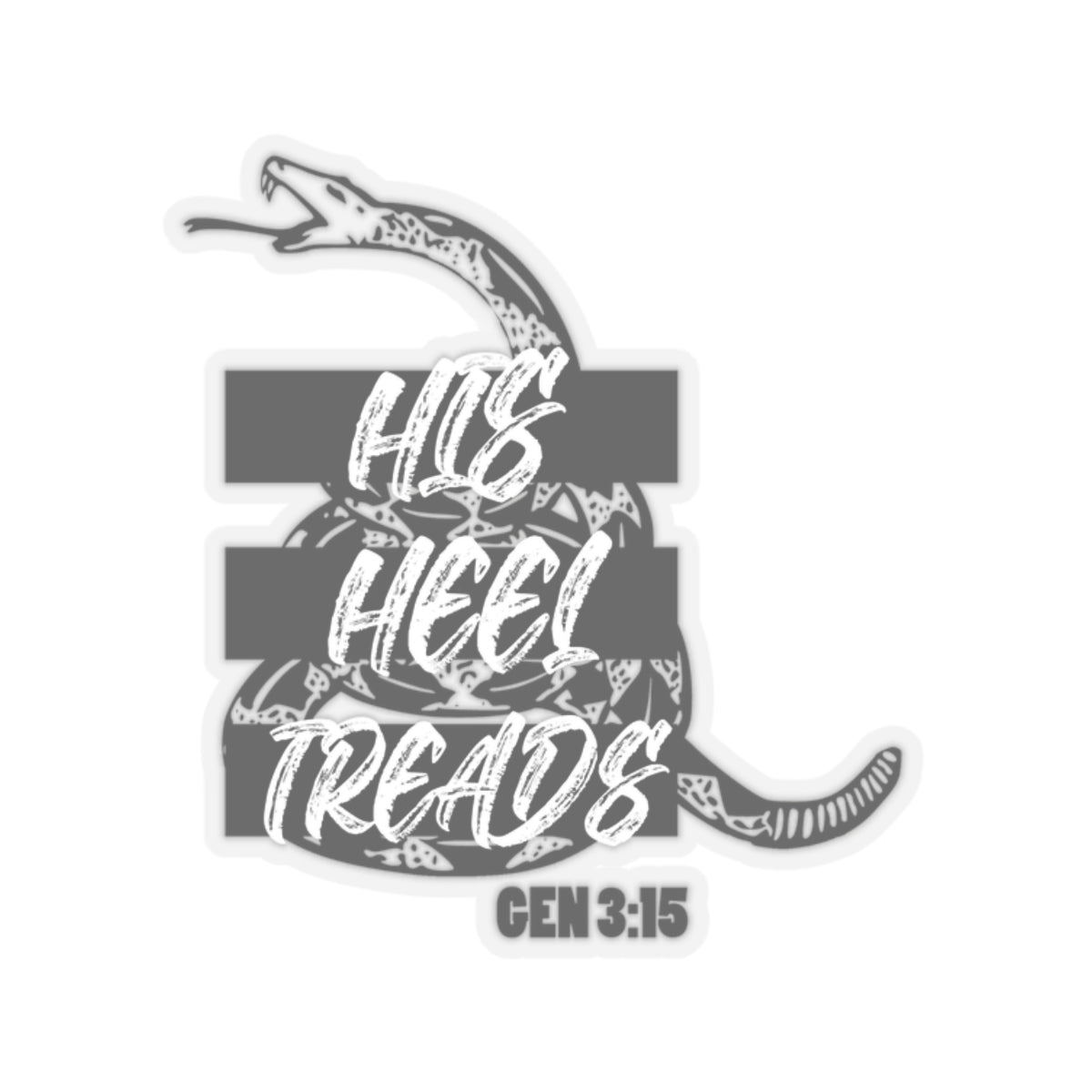 His Heel Treads - Kiss-Cut Sticker