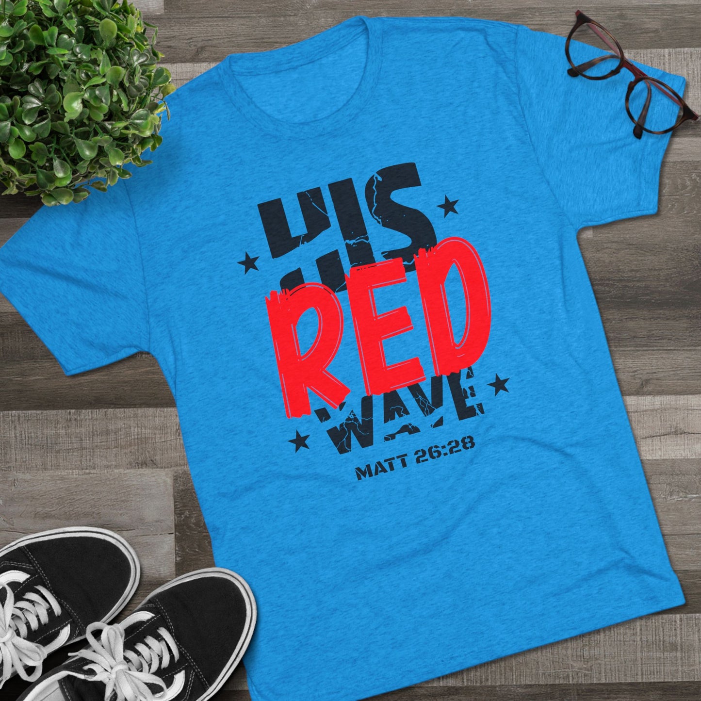 His Red Wave - Matt 26:28 (Men's)