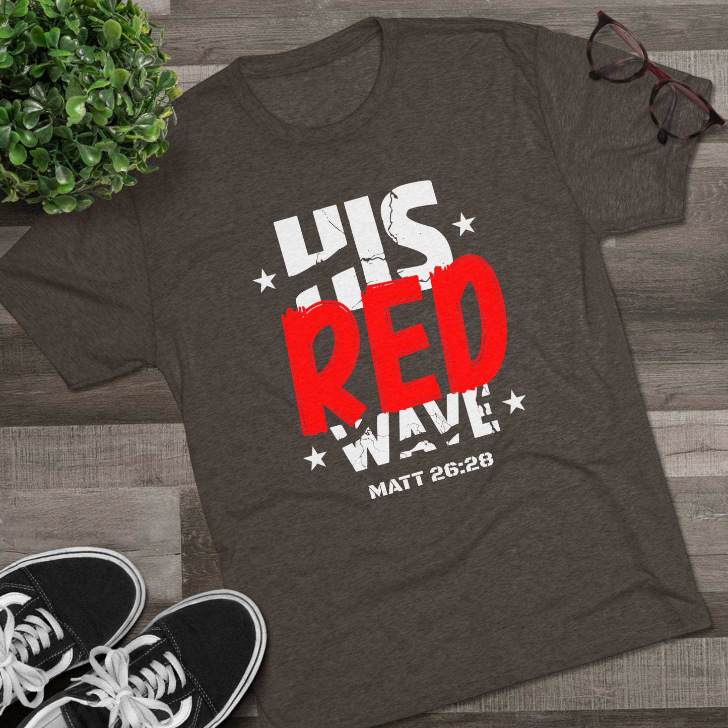 His Red Wave - Matt 26:28 (Men's)