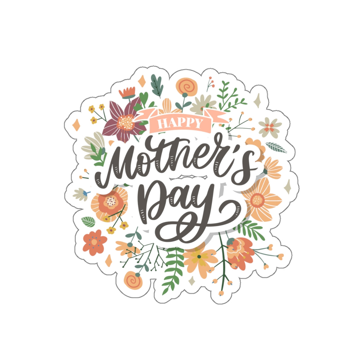 Happy Mother's Day - Kiss-Cut Sticker