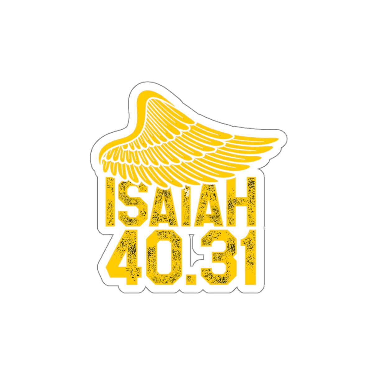 Soar on Wings - Isaiah 40:31 - Kiss-Cut Sticker