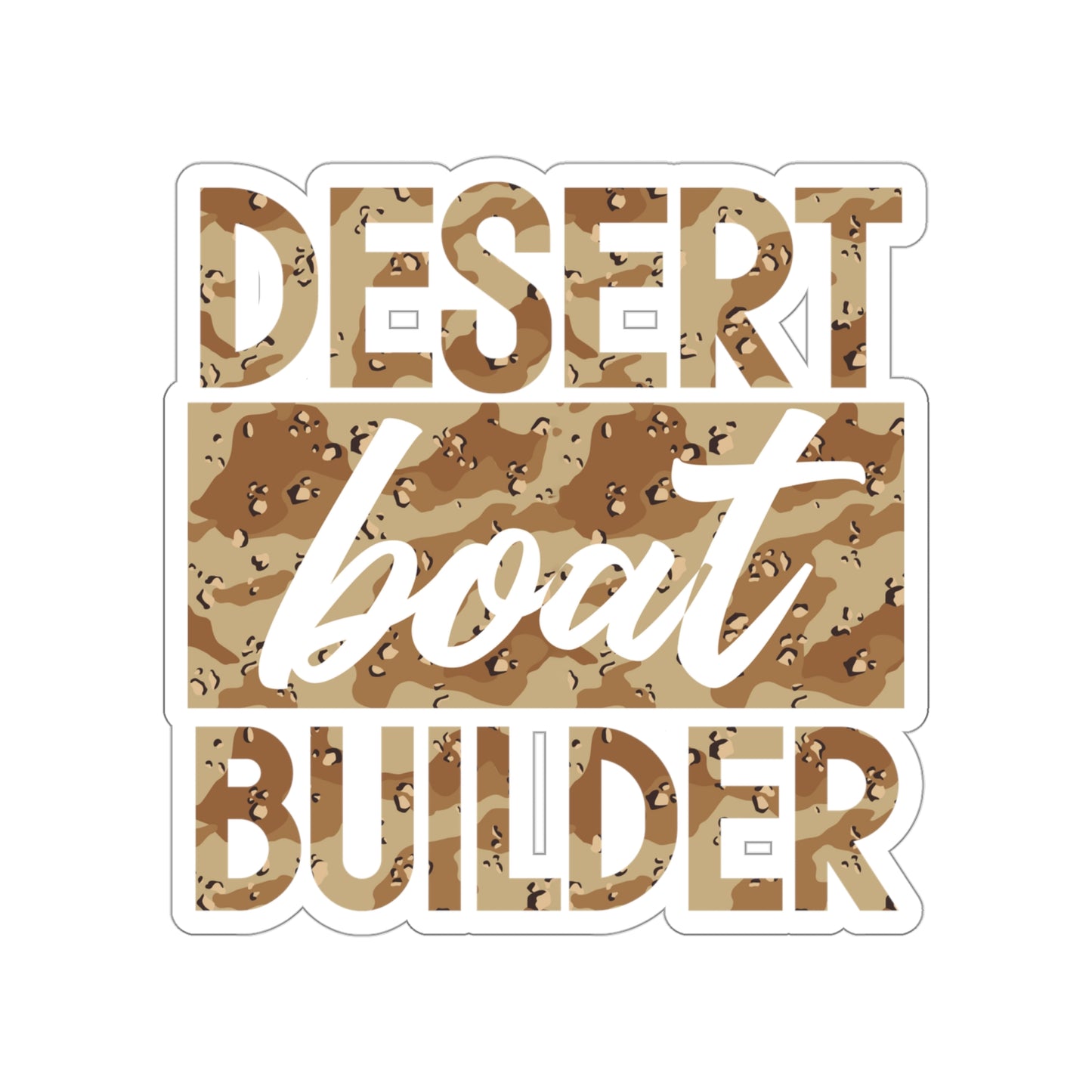 Desert Boat Builder - Kiss-Cut Sticker