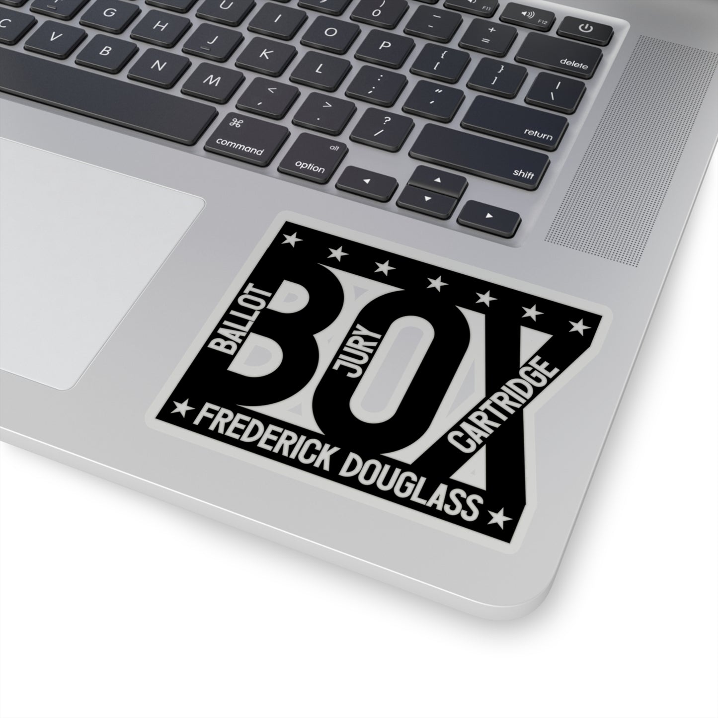 The Ballot Box, the Jury Box & the Cartridge Box - Frederick Douglass - Kiss-Cut Sticker