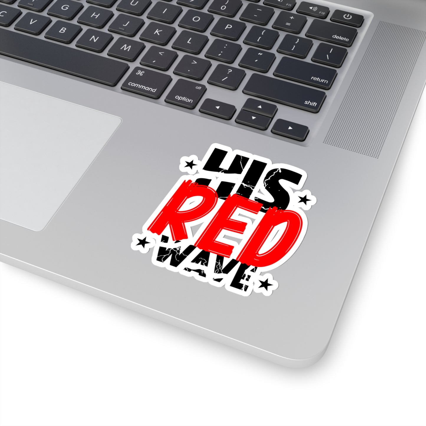 His Red Wave - Kiss-Cut Sticker