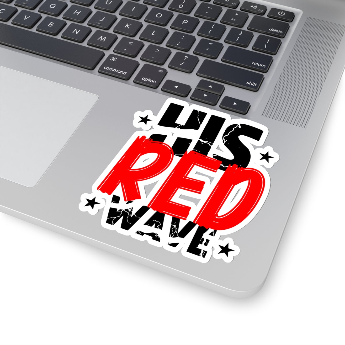 His Red Wave - Kiss-Cut Sticker