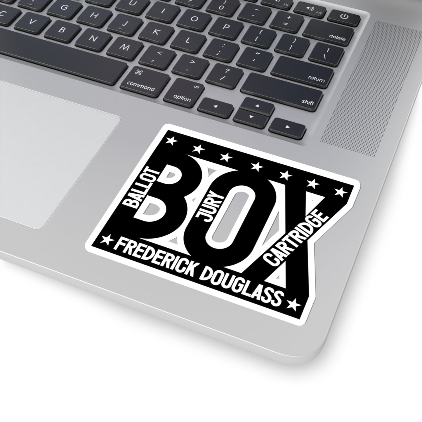 The Ballot Box, the Jury Box & the Cartridge Box - Frederick Douglass - Kiss-Cut Sticker